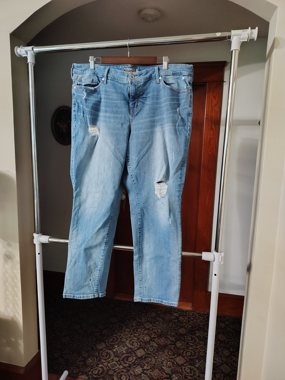 torrid Light Blue Distressed Boyfriend Jeans